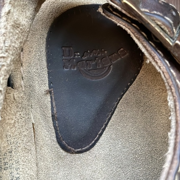 Dr. Martens Fisherman Men’s Brown Leather Sandals with Buckle Size 10 - Picture 7 of 9